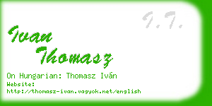 ivan thomasz business card